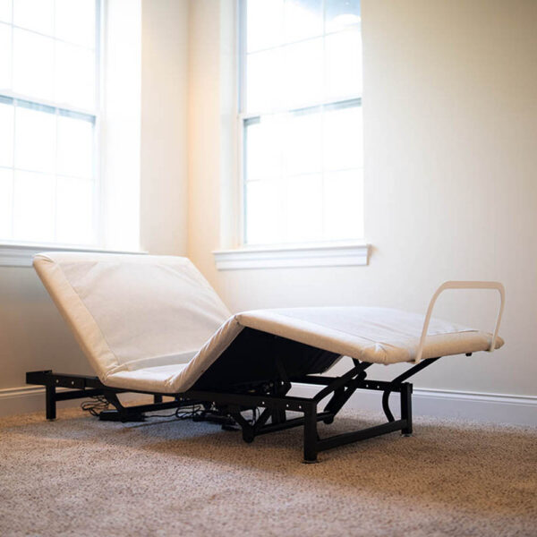 Affordable Flexabed Value-Flex adjustable bed with head and foot adjustment, comfortable innerspring mattress, and durable build.