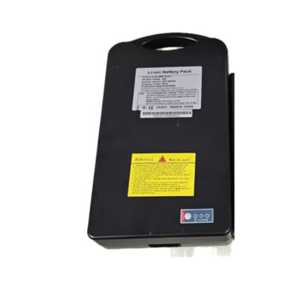 Feather Power Wheelchair Battery, lightweight lithium-ion, black casing, 25.2V 10.4Ah, removable and travel-approved for Feather Power Chair.