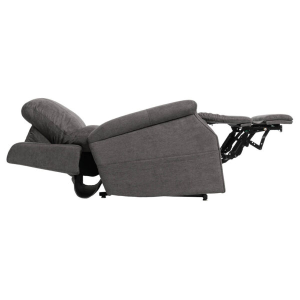 VivaLift! Metro 2 Power Lift Recliner in a sleek modern design with plush cushioning, showcasing its infinite recline position, adjustable headrest, and built-in USB charging port for added convenience.