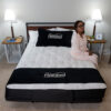 Flex-A-Bed Premier adjustable bed with customizable mattress options, shown with the head and foot sections raised for comfort.