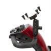 Close-up of RAM X-Grip Cell Phone Holder attached to a Pride scooter, showcasing the secure X-grip design that holds the phone firmly in place.
