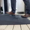 transitions-angled-entry-mat-home_addl-6 EZ-Access TRANSITIONS® Angled Entry Mat with slip-resistant surface, designed for safe access over raised thresholds for wheelchairs and mobility devices.