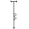 Security Pole & Curve Grab Bar in a home setting, featuring an ergonomic curved grab bar and a tension-mounted, space-saving design.