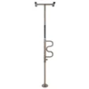Security Pole & Curve Grab Bar in a home setting, featuring an ergonomic curved grab bar and a tension-mounted, space-saving design.