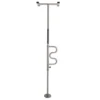 Security Pole & Curve Grab Bar in a home setting, featuring an ergonomic curved grab bar and a tension-mounted, space-saving design.