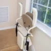 5-SL300-Product-Image-600×400-1 Harmar Pinnacle Stair Lift installed on a staircase, showing a compact and smooth operation for enhanced home mobility.