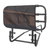 Stander EZ Adjust Bed Rail extended on a bed, showing adjustable length and pivot feature for safe, convenient transfers.