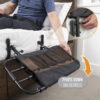 Stander EZ Adjust Bed Rail extended on a bed, showing adjustable length and pivot feature for safe, convenient transfers.