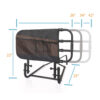 Stander EZ Adjust Bed Rail extended on a bed, showing adjustable length and pivot feature for safe, convenient transfers.