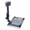 AL050 2 Harmar AL050 Micro Power Chair Lift mounted on a vehicle, showing compact powered lifting and manual fold-away for small powerchairs and wheelchairs.