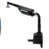 "AL425 Hoist Lift installed in SUV, with powered lift and rotate functions for transporting mobility devices.
