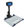 Harmar AL500HD Universal Powerchair Lift on SUV, showing adjustable platform and hold-down arm.