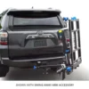 AL580HDX 2 Harmar AL580-HDX Heavy-Duty Power Chair Lift, mounted on a truck hitch, with 450 lbs capacity for safe transport.