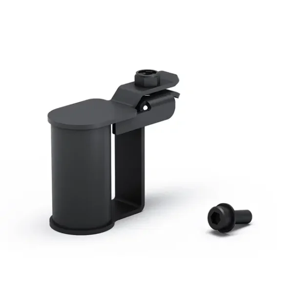 Armrest Accessory Mount attached to WHILL Model Ri armrest, compatible with holders for smartphones and cups.