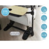 Assist-A-Tray 2050-secondary-5 Stander Assist-A-Tray with a swiveling tray and support handle, shown next to a chair for convenient access.