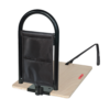 Bedcane 2041-product Stander BedCane with cushioned handle and organizer pouch, securely installed on a bed for safe transfers.