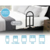 Bedcane 2041-secondary-2 Stander BedCane with cushioned handle and organizer pouch, securely installed on a bed for safe transfers.
