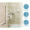 Curve Grab Bar with 360° rotating handle, offering four grip positions for safe transfers in any room.