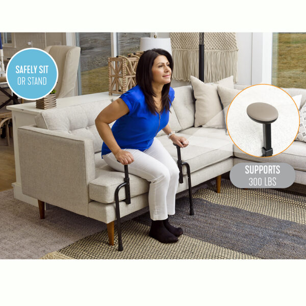 EZ Stand-N-Go support frame with dual handles, designed for safe, easy transitions from sitting to standing.