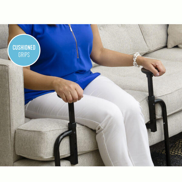 EZ Stand-N-Go support frame with dual handles, designed for safe, easy transitions from sitting to standing.