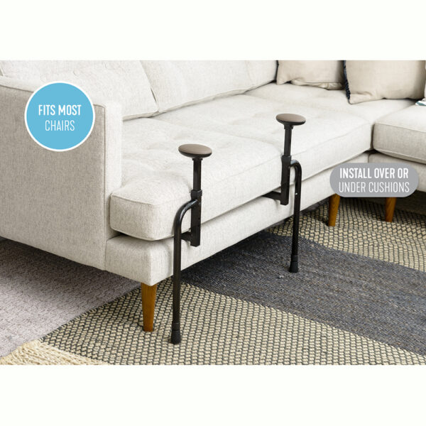 EZ Stand-N-Go support frame with dual handles, designed for safe, easy transitions from sitting to standing.