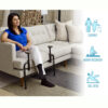 EZ Stand-N-Go support frame with dual handles, designed for safe, easy transitions from sitting to standing.