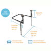 EZ Stand-N-Go support frame with dual handles, designed for safe, easy transitions from sitting to standing.