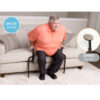 EZ Stand-N-Go Heavy Duty with dual handles and adjustable frame, providing stable support for safe transitions from couches and chairs.