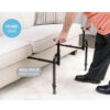EZ Stand-N-Go Heavy Duty with dual handles and adjustable frame, providing stable support for safe transitions from couches and chairs.