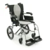 Ergo Flight Ultra-lightweight Karman Ergo Flight Wheelchair with ergonomic S-shaped seat and foldable aluminum frame for easy transport.
