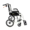 Ergo Flight 2 Ultra-lightweight Karman Ergo Flight Wheelchair with ergonomic S-shaped seat and foldable aluminum frame for easy transport.
