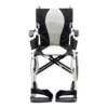 Ergo Flight 3 Ultra-lightweight Karman Ergo Flight Wheelchair with ergonomic S-shaped seat and foldable aluminum frame for easy transport.
