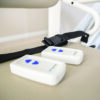 Harmar-SL300_Installed_17_0222_FeatureRemotes_lpr Harmar Pinnacle Stair Lift installed on a staircase, showing a compact and smooth operation for enhanced home mobility.