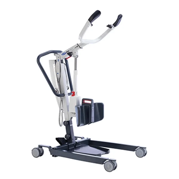 ISA Stand Assist Premier Series Lift with ergonomic handles and adjustable knee support, designed for safe, comfortable transfers.