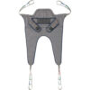 Invacare Premier Series Stand-Assist Sling Invacare Premier Series Stand-Assist Sling in gray with blue binding, designed for toileting and weight-bearing transfers with Invacare Stand-Up Lifts.