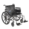 Invacare Tracer IV 3 Invacare Tracer IV Heavy-Duty Wheelchair with reinforced carbon steel frame, flip-back armrests, and durable urethane rear wheels.