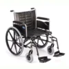 Invacare Tracer IV 6 Invacare Tracer IV Heavy-Duty Wheelchair with reinforced carbon steel frame, flip-back armrests, and durable urethane rear wheels.