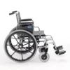 Invacare Tracer IV 9 Invacare Tracer IV Heavy-Duty Wheelchair with reinforced carbon steel frame, flip-back armrests, and durable urethane rear wheels.