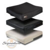 Ion Cushion JAY Ion wheelchair cushion with multi-layered foam base and antimicrobial, moisture-resistant covers for advanced comfort and skin protection.