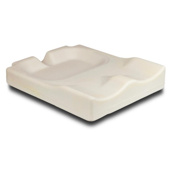JAY Easy wheelchair cushion with contoured foam base and JAY Flow® fluid tripad for skin protection and pressure relief.