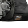 Jay J2 Cushion 3 JAY J2 wheelchair cushion with pre-contoured foam base and JAY Flow fluid tripad for superior skin protection and stability.