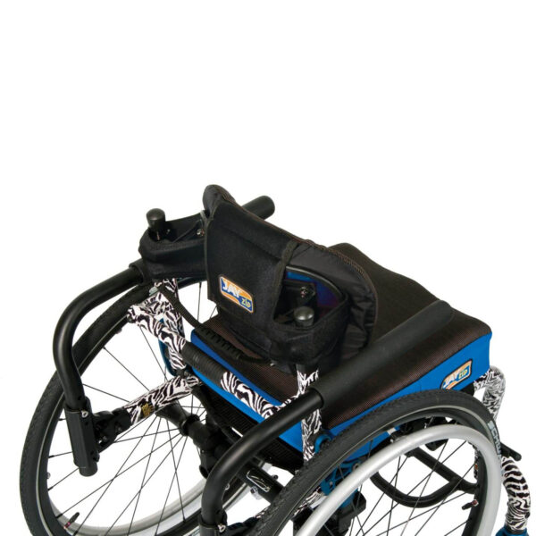JAY Zip wheelchair backrest, lightweight and adjustable, designed for kids with posterior and lateral thoracic support.