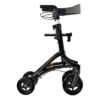 Triumph Maverick Rollator with a lightweight frame, ergonomic handles, and built-in seat, designed for easy mobility and comfortable rest.