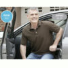 Ergonomic Metro Car Handle Plus with built-in LED flashlight, designed for easy car entry and exit support.
