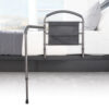 Mobility Bed Rail 5850-new_main Stander Mobility Bed Rail with pivoting support handle, securely installed on a bed for safe transitions and fall protection.