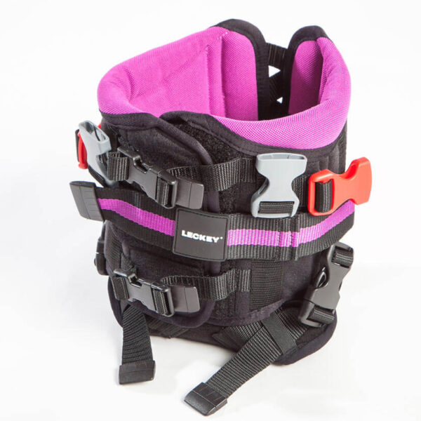 MyWay+ Gait Trainer Standard with a lightweight frame, dynamic trunk and pelvic support, and child-friendly colors.