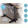 Omni Tray with 360° swivel tray and support handle, designed for easy access and stable support by chairs and sofas.