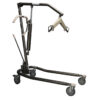 Protekt Onyx Hydraulic Lift with a spreader bar, high-performance hydraulics, and dual rear locking casters, designed for safe and efficient patient transfers.