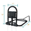 Stander Prime Safety Bed Handle attached to a bed, providing secure, compact support for safe bed transitions.