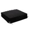 Protekt O2 – 3 Protekt O2 wheelchair cushion with interconnected air cells, designed for pressure relief and stability, shown with nylon cover and included hand pump.